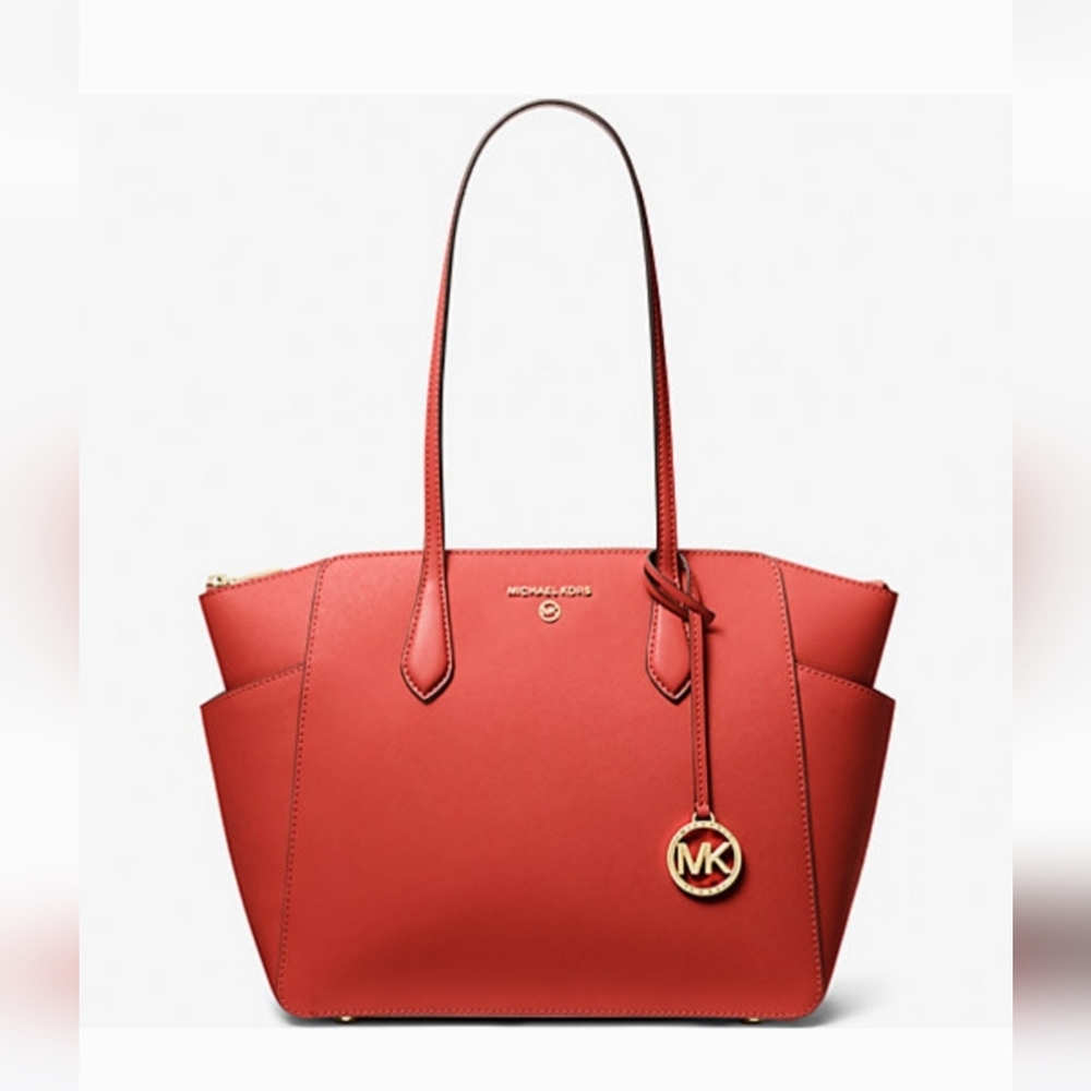 Michael Kors Marilyn Medium Saffiano Leather Tote Bag - Picture 2 of 16